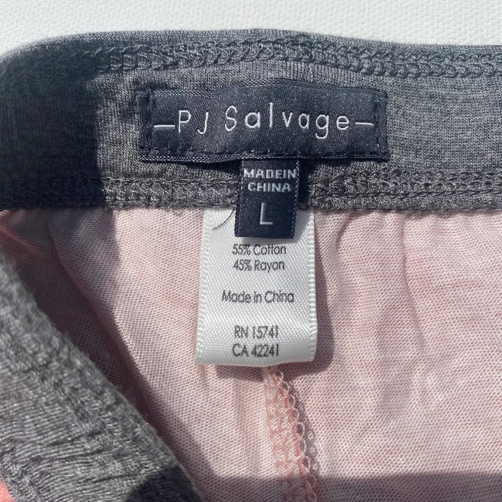 NWT PJ Salvage Star Print Cotton Blend Pajama Shorts in Rose (Sz L)